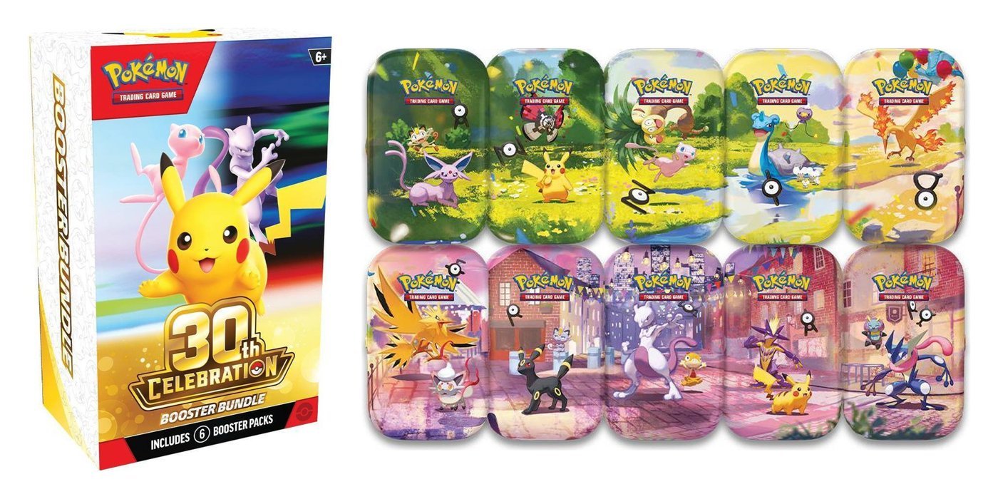Pokémon TCG 30th Celebration Booster Bundle and Mini Tins
