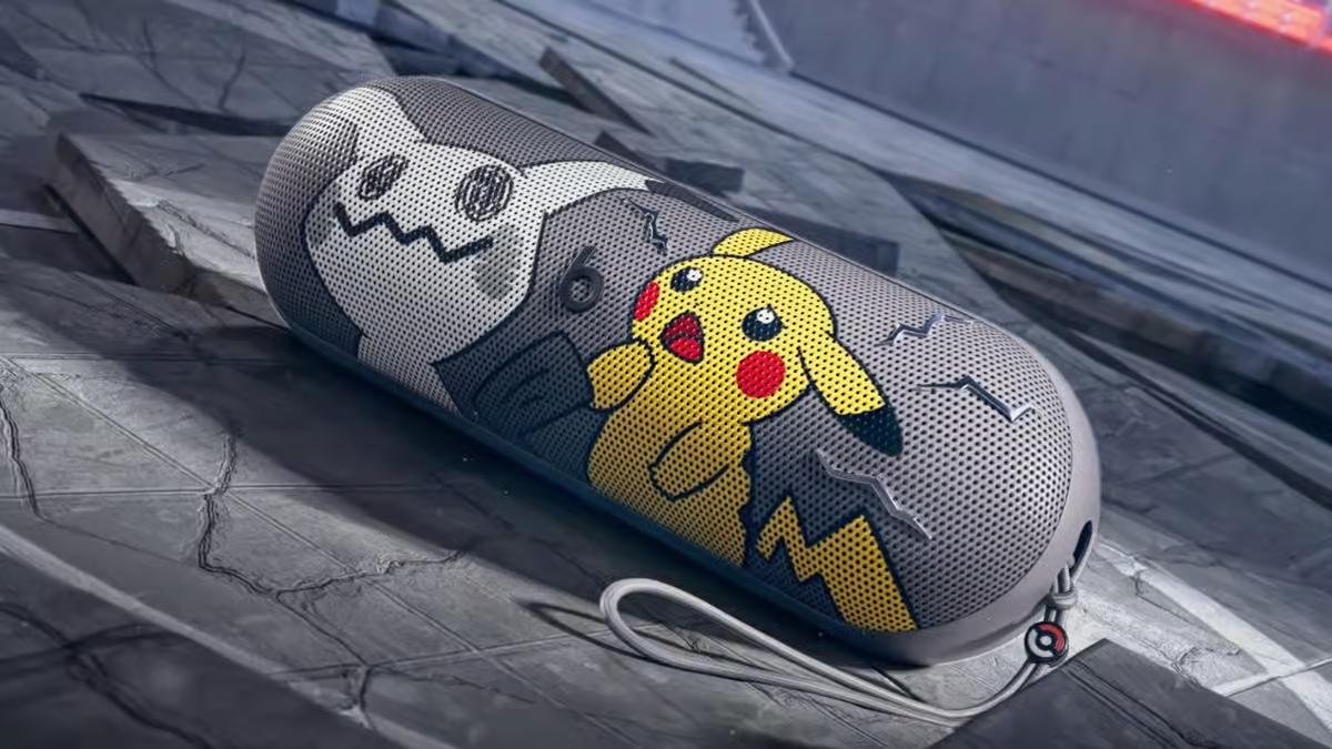 Pokémon x Beats Pill lanyard and charms
