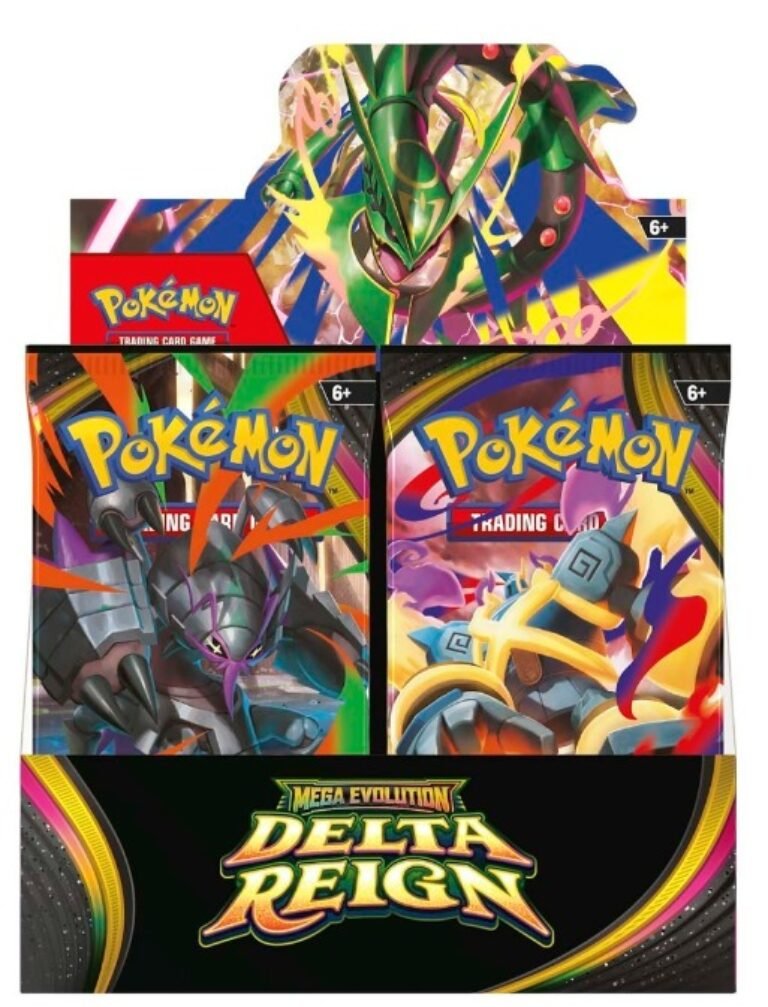 Pokémon TCG Mega Evolution Delta Reign Booster Box display