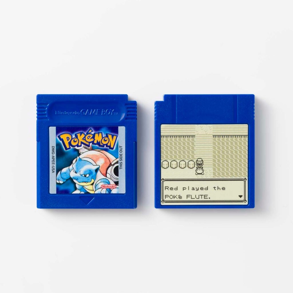 Blue Version mini cartridge front and back
