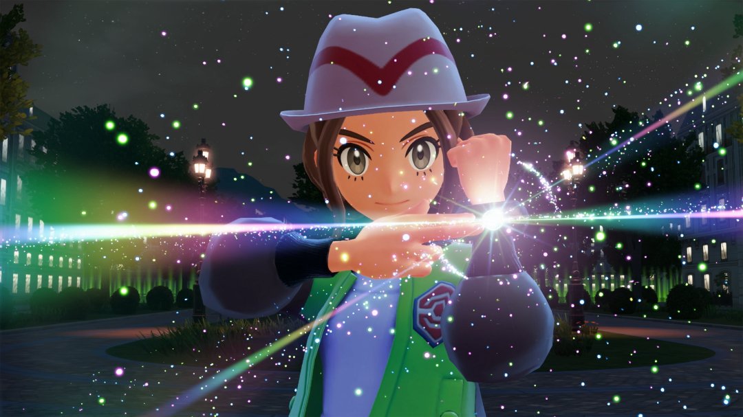 Pokémon Legends: Z-A gameplay, trainer triggering Mega Evolution