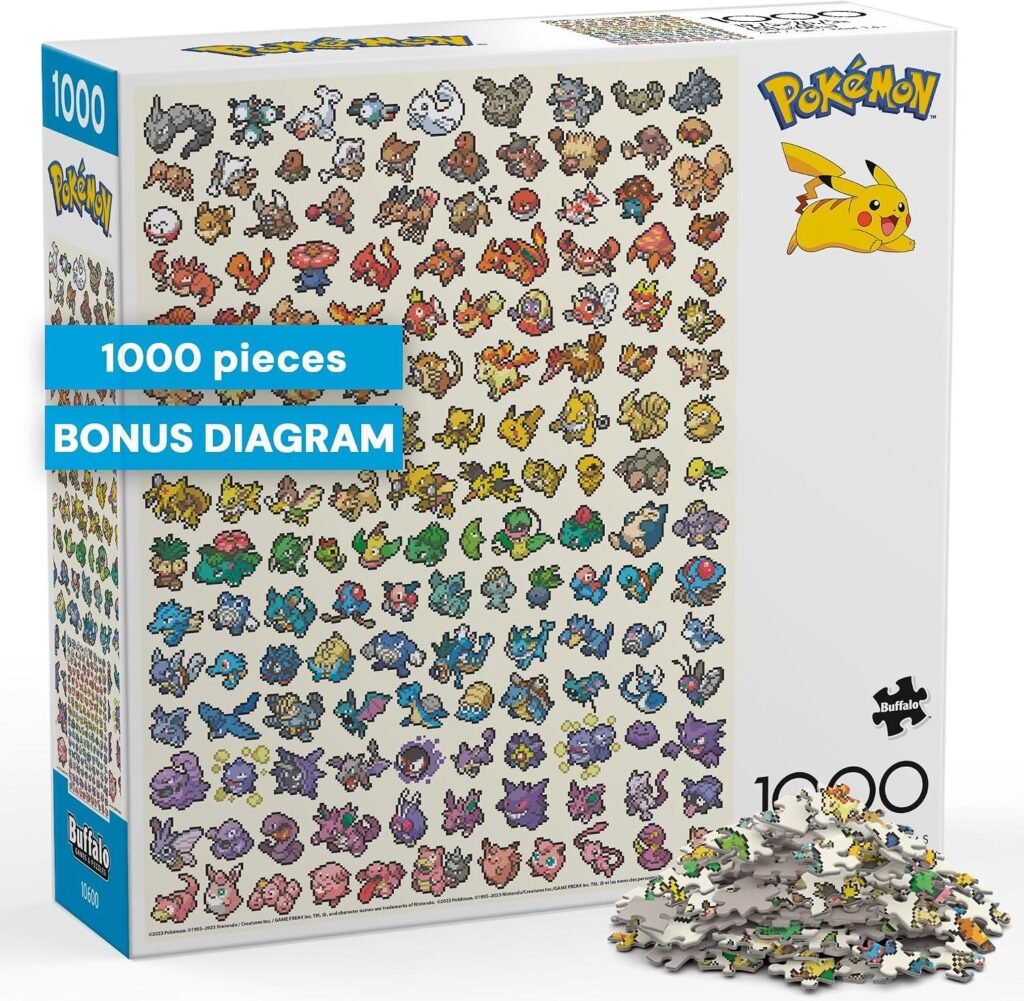 Buffalo Games Pokémon Pixel Rainbow 1000-piece puzzle box