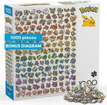 Buffalo Games Pokémon Pixel Rainbow 1000-piece puzzle box