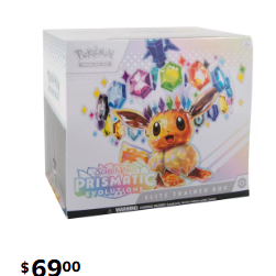 Pokémon TCG Scarlet & Violet Prismatic Evolutions Elite Trainer Box