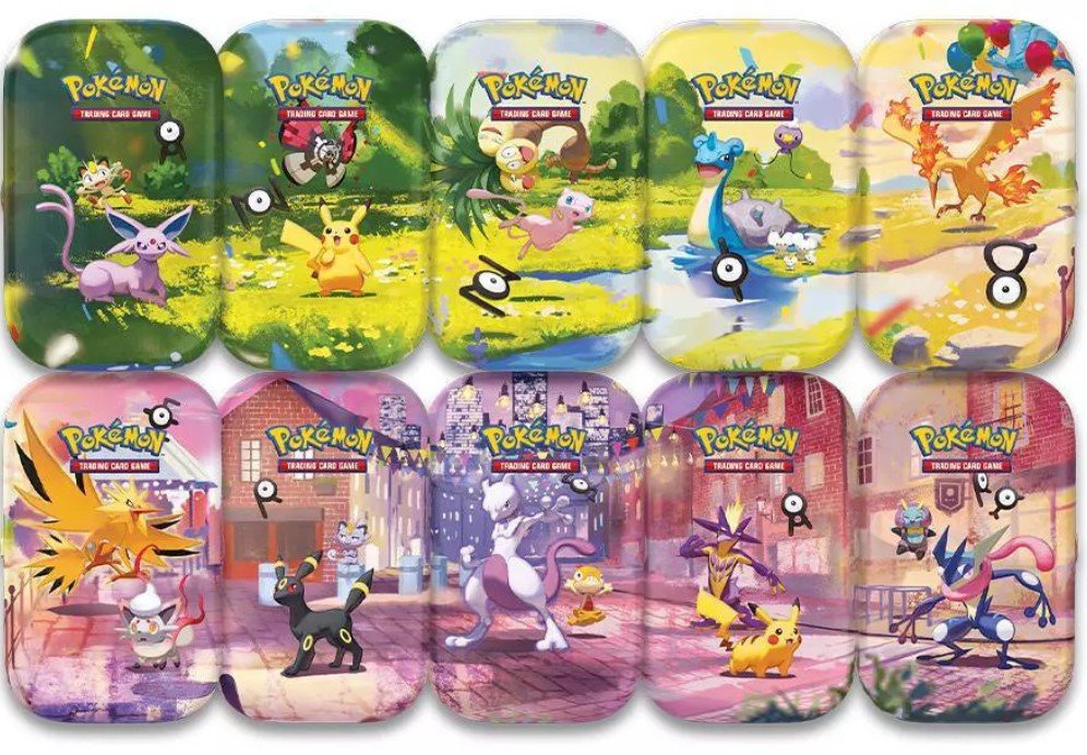 Pokemon TCG 30th Celebration mini tin styles