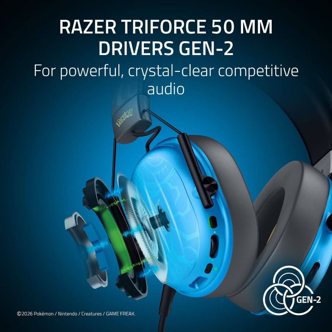 Lucario BlackShark V3 X TriForce 50 mm Gen-2 drivers
