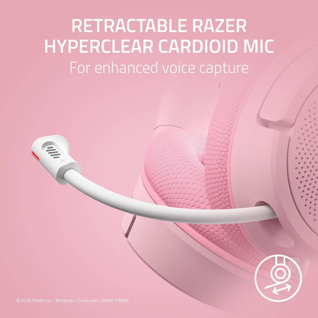 Sylveon Kraken V4 X retractable HyperClear mic