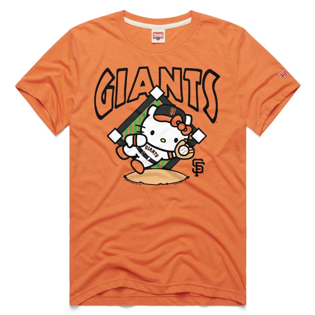 San Francisco Giants (MLB) Homage x Hello Kitty tri-blend tee, orange