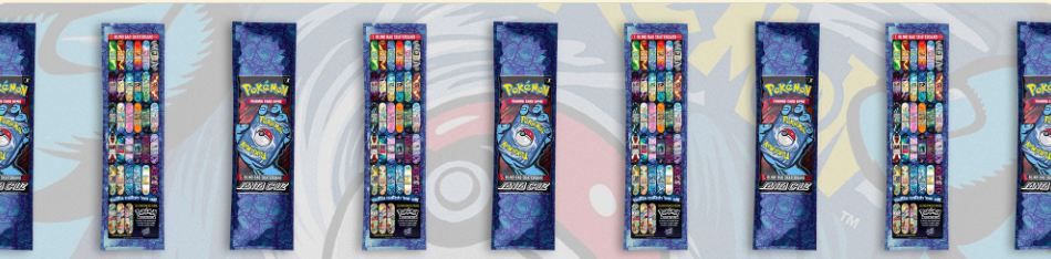 Santa Cruz x Pokémon TCG blind bag skateboard deck CCS raffle banner