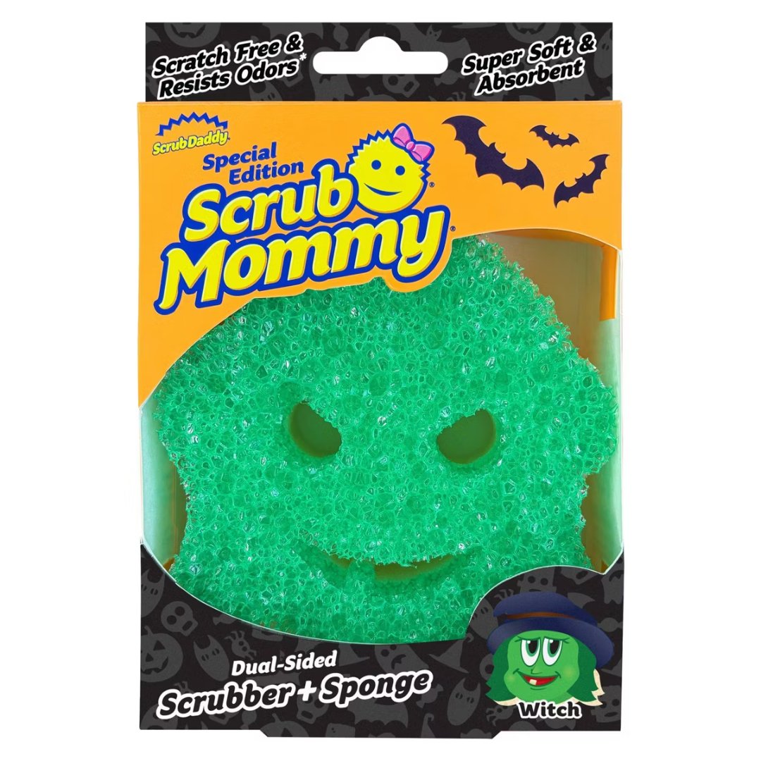 Scrub Daddy special edition Halloween Scrub Mommy Witch scrubber sponge in its package