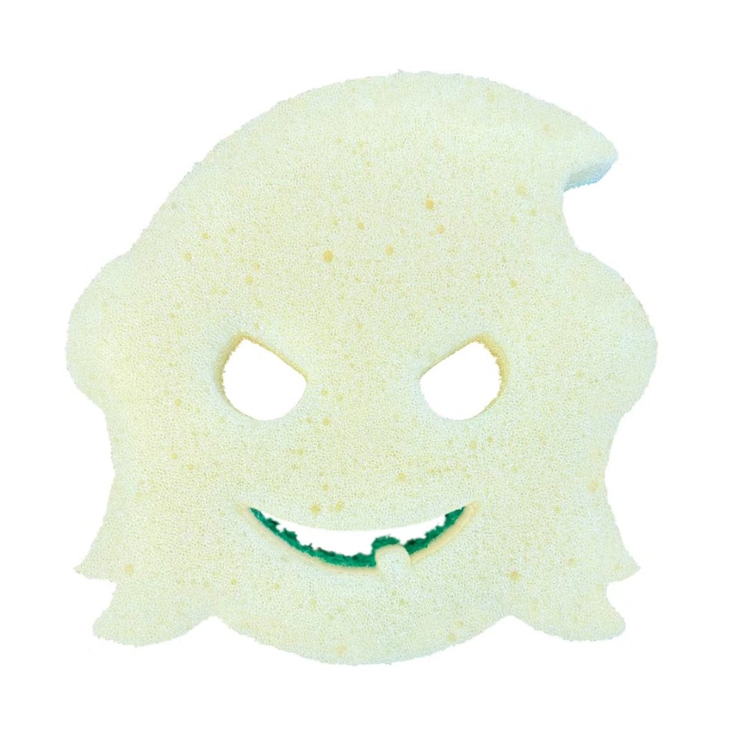 Soft sponge side of the Halloween Scrub Mommy Witch