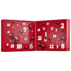 Sephora Favorites Advent Calendar opened to show 25 numbered doors