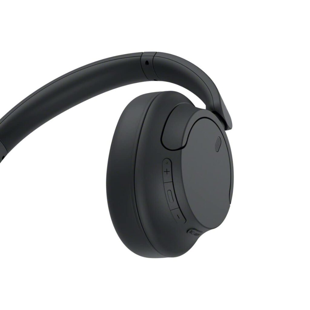 Close-up of the Sony WH-CH720N earcup and headband