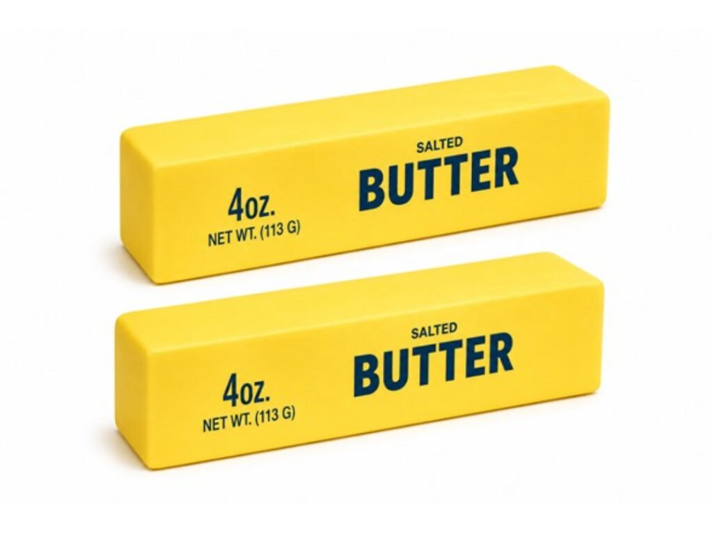 2-Pack Squishy Butter Stick Toy - two butter stick squishies
