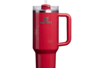 Stanley 40oz Quencher in Carmine (red) Winter Radiance