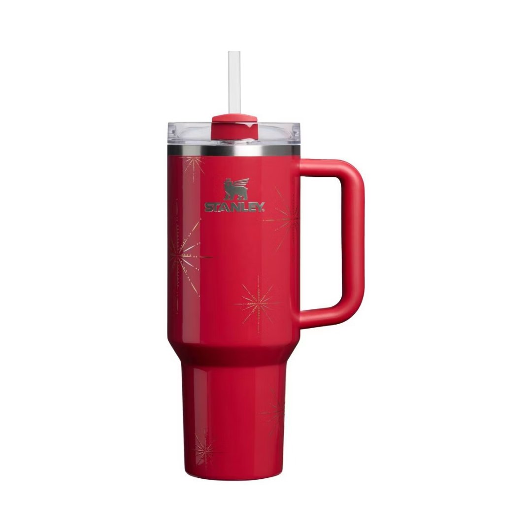 Stanley 40oz Quencher in Carmine (red) Winter Radiance