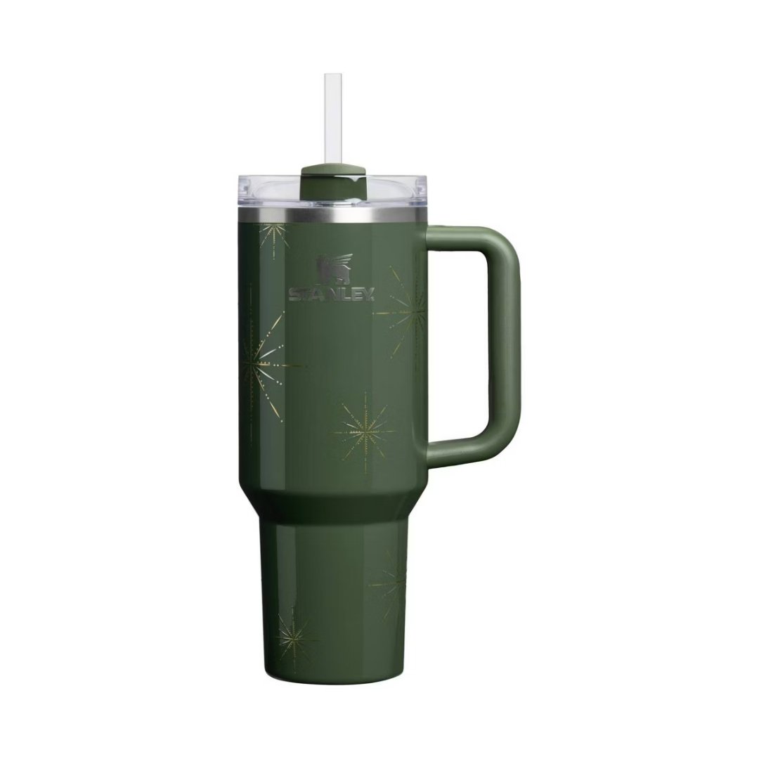 Stanley 40oz Quencher in Pine (green) Winter Radiance