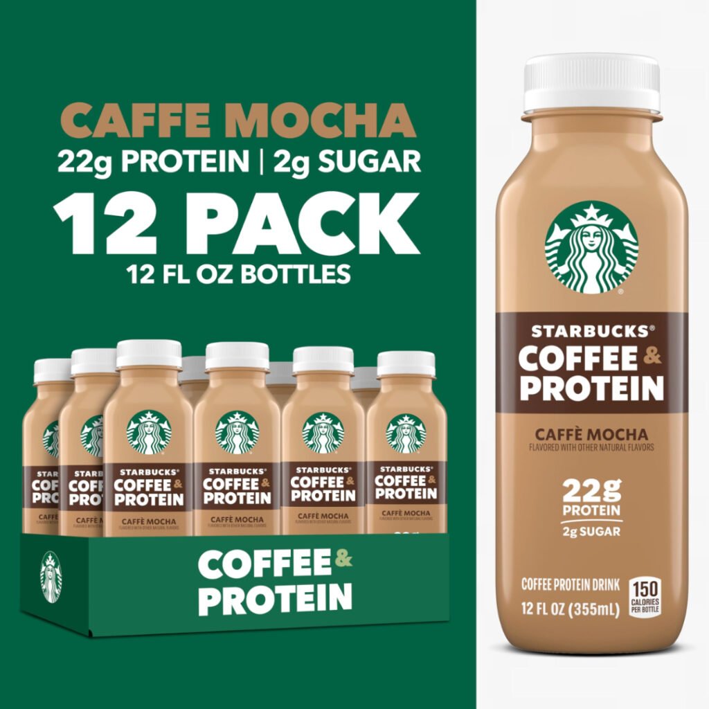 Starbucks Coffee and Protein Caffe Mocha 12 pack 22g protein 2g sugar