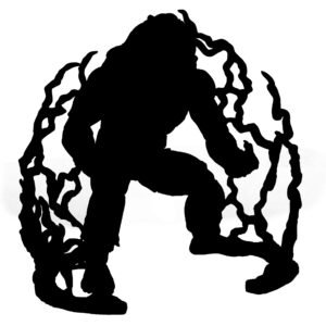Street Fighter Deluxe movie figure silhouette (Walmart listing image)
