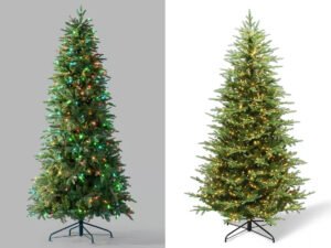 Target Wondershop and Philips 7.5-foot Balsam Fir Christmas trees