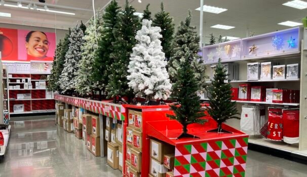 Target Wondershop artificial Christmas trees holiday display