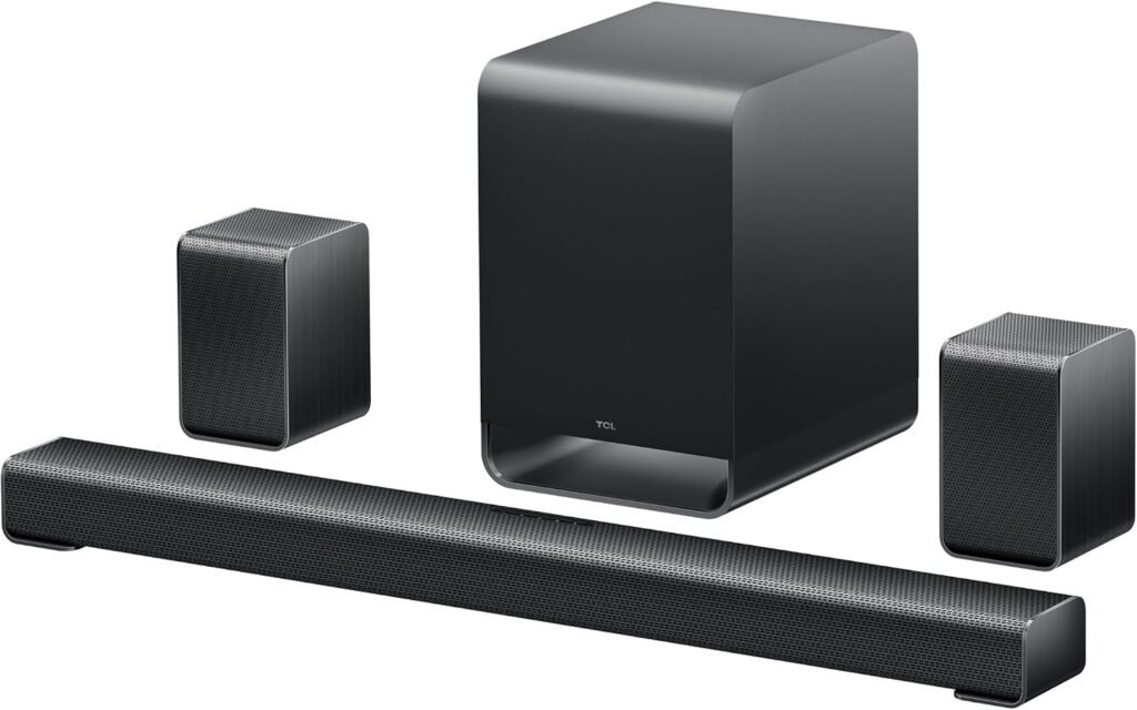 TCL S65K S Series 5.1 Channel Soundbar System with wireless subwoofer and surround speakers