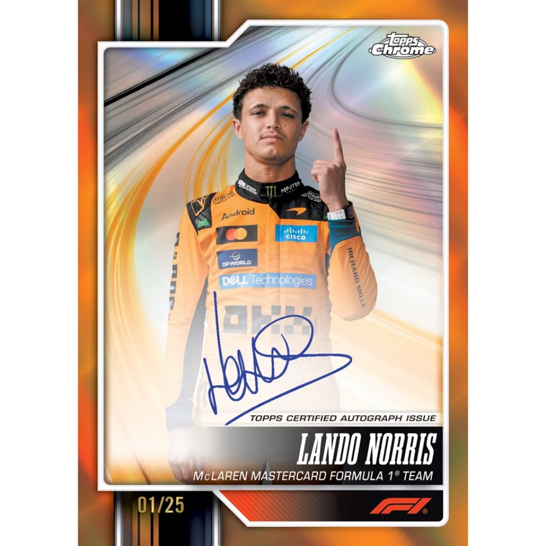 Lando Norris autograph /25