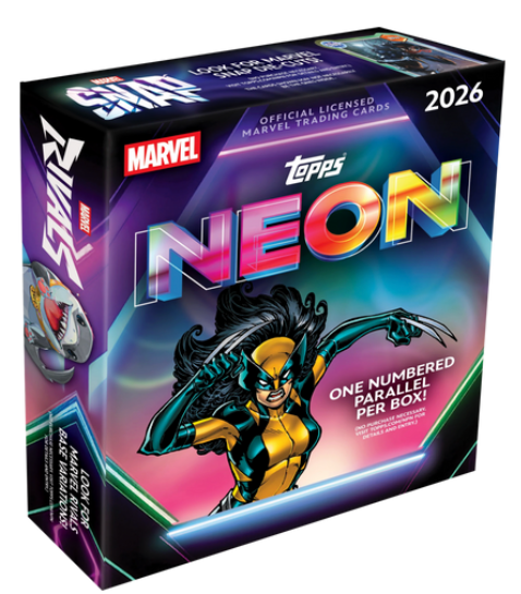 Topps Neon Marvel retail box art