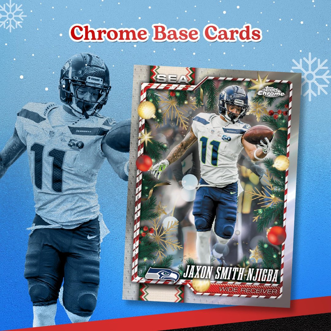 2026 Topps NFL Holiday Mega Box preview 1
