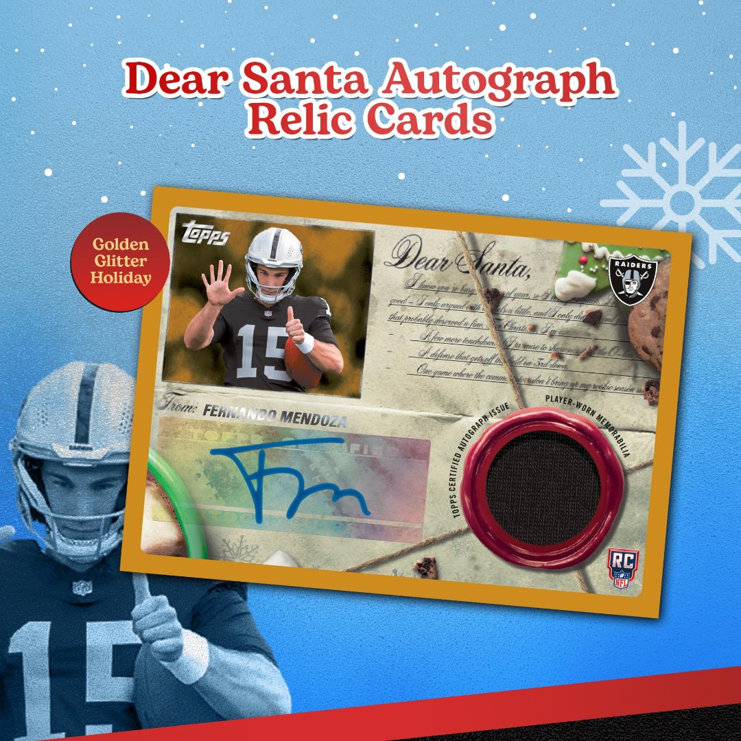 2026 Topps NFL Holiday Mega Box preview 4