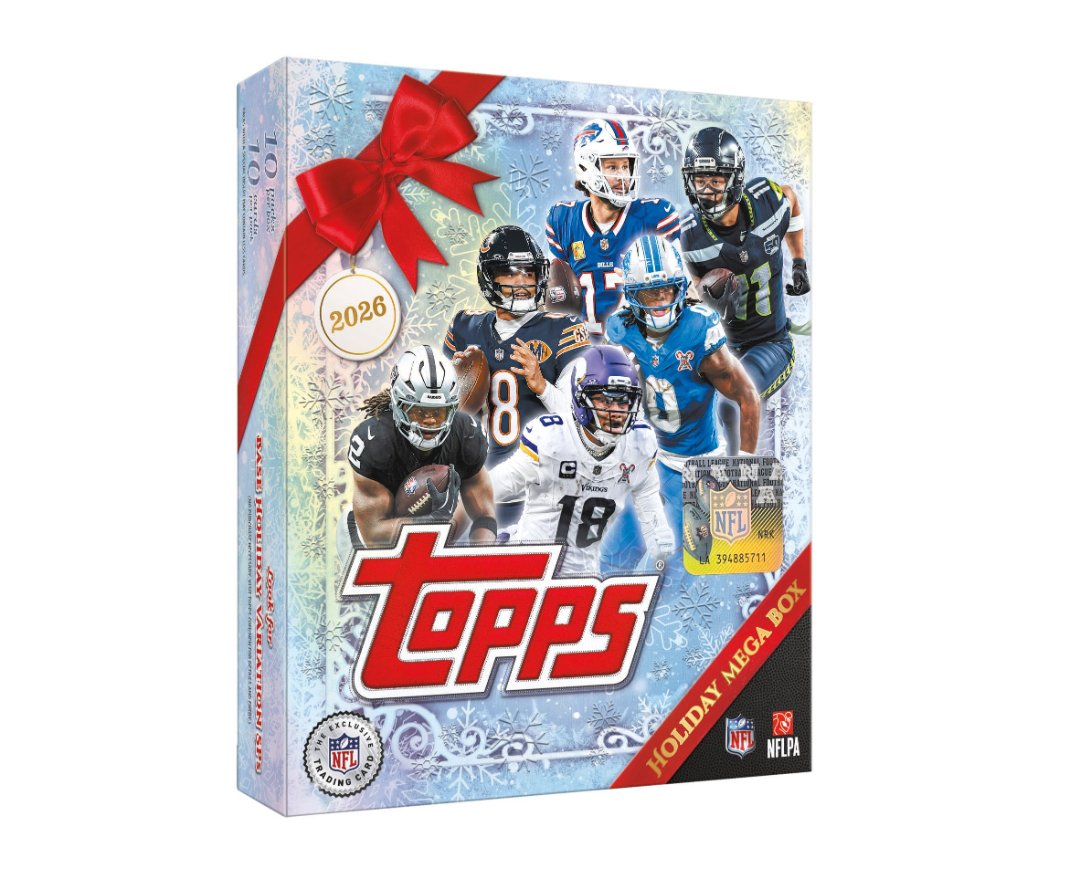 2026 Topps NFL Holiday Mega Box preview 6
