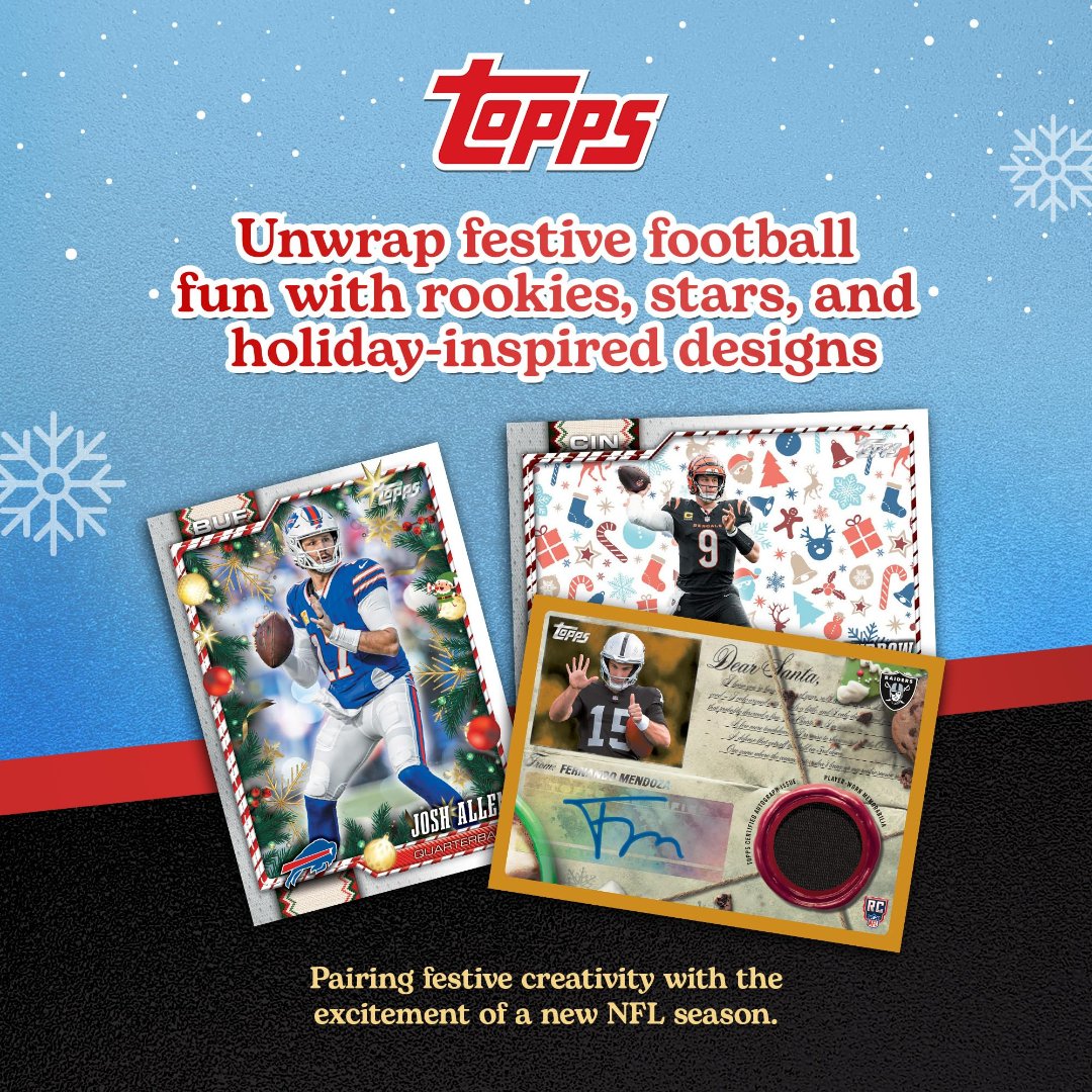 2026 Topps NFL Holiday Mega Box preview 7