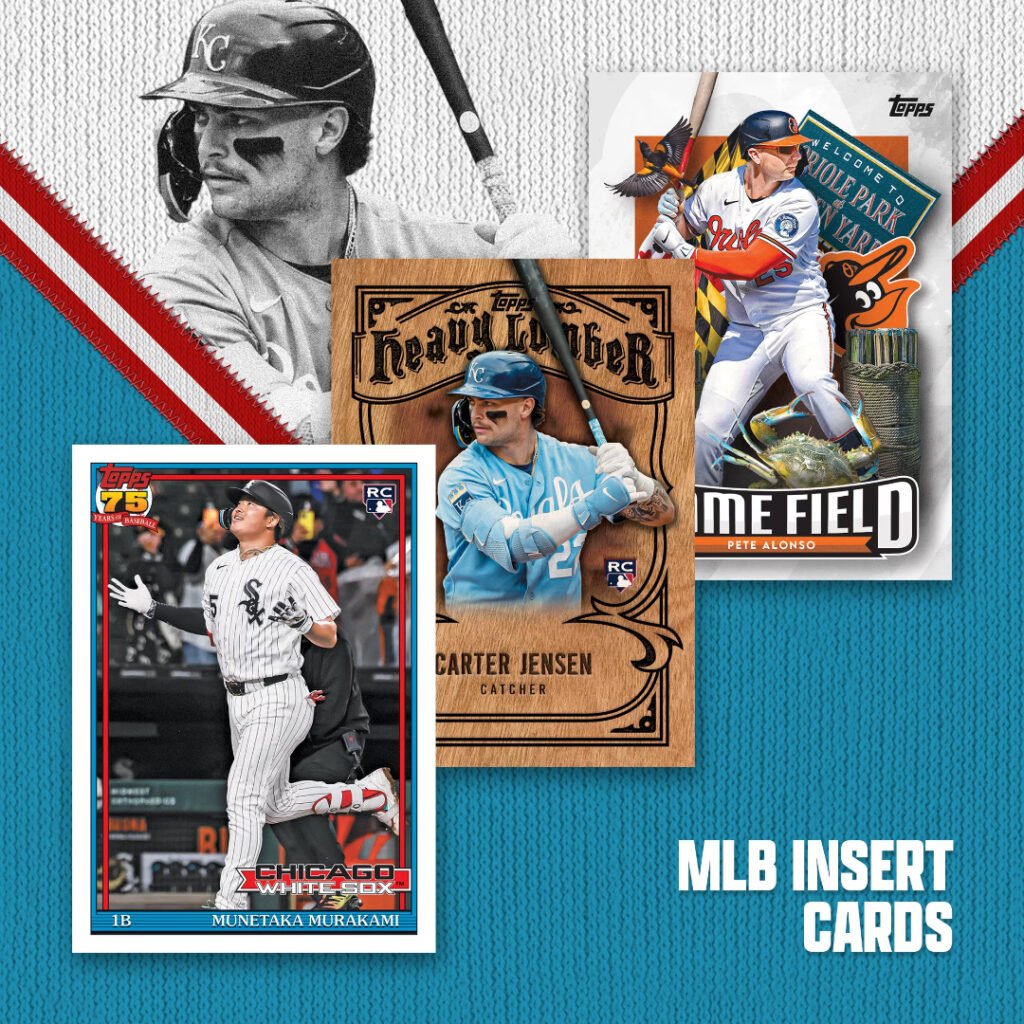 Topps Update Series MLB insert cards including Heavy Lumber and Home Field