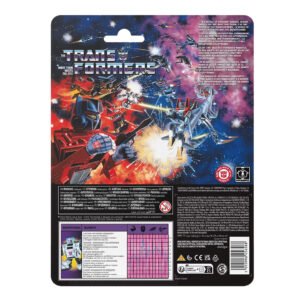 Transformers Retro Bugbite card back with G1-style artwork and tech specs