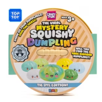 Viral Mystery Squishy Dumpling Tie Dye Edition