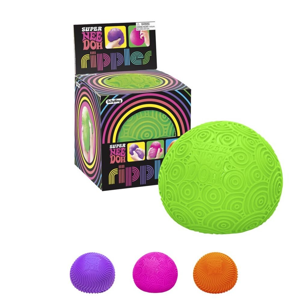NeeDoh Super Ripples Fidget Ball (color may vary)