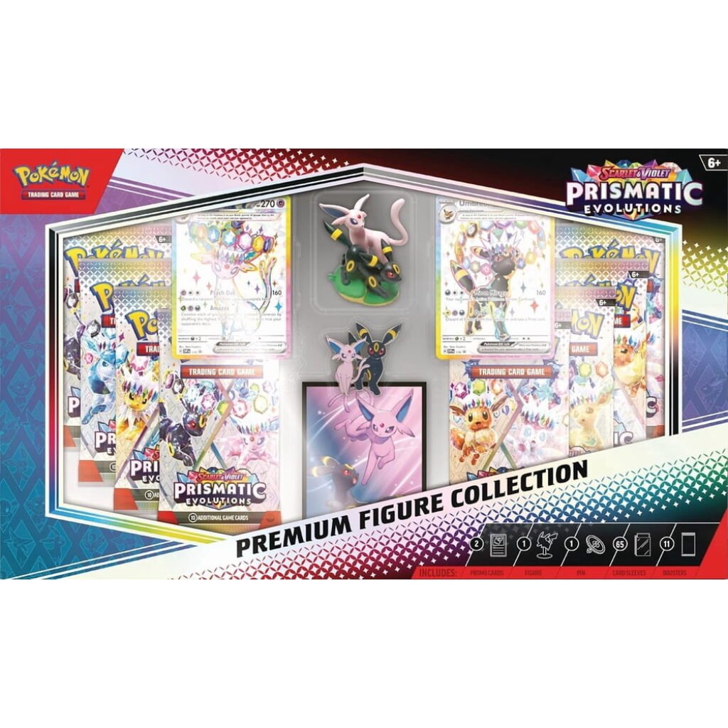 Pokémon TCG: Scarlet and Violet Prismatic Evolutions Premium Figure Collection