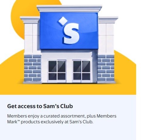 Sam's Club Plus club access benefit tile