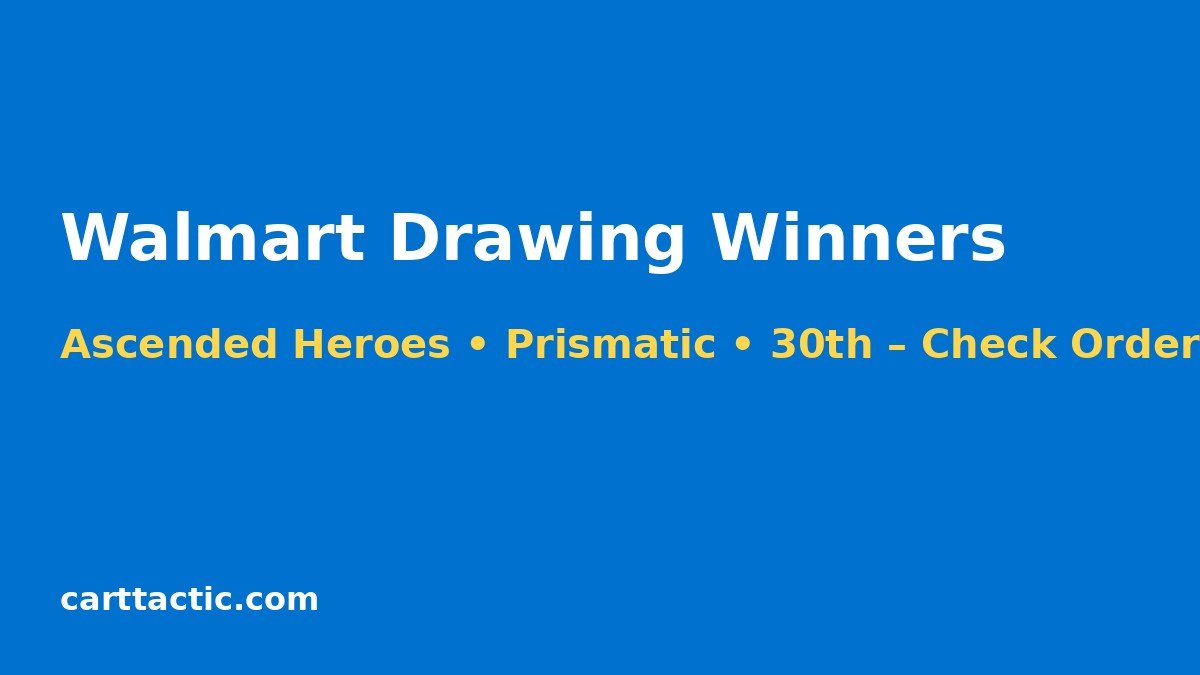 Walmart Pokemon drawing winners